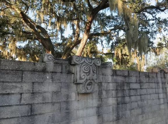 There is a peaceful, beautiful feeling in the chapel and grounds of Maitland Art Center.