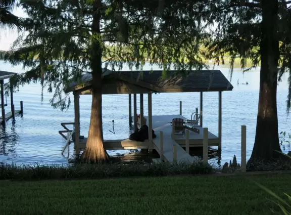 There is a peaceful, beautiful feeling in the chapel and grounds of Maitland Art Center.