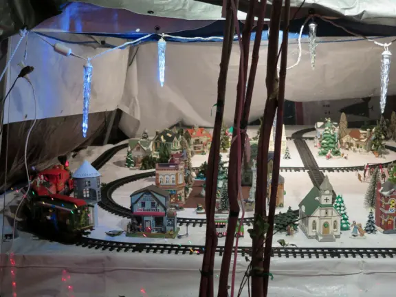 At Christmas, the beautiful Victorian homes in Celebration lend themselves beautifully to being lit up!