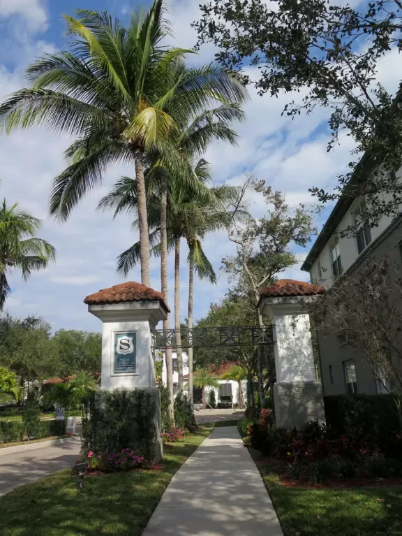 Master-planned community with lovely shady walking paths alongside sunlit forest areas with gopher tortoises.