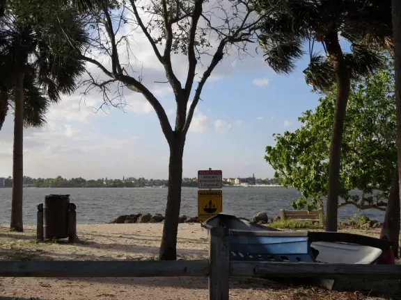 Serene, beautiful place with views of the water through the trees, and a nice playground.