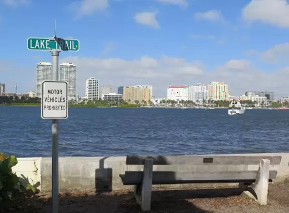 Sign marking the trail.