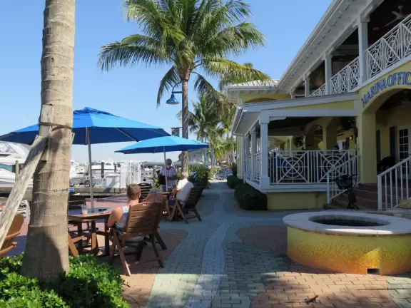 Beautiful boardwalk along the intracoastal in downtown Stuart.