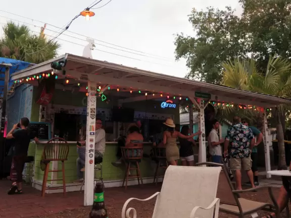 Historic main strip that looks dowdy from a distance but is actually very nice up close! Incredible waterfront stage and boardwalk!