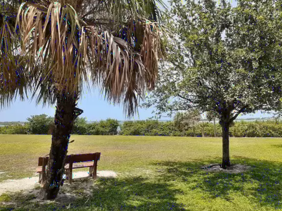 Beautiful park with wooden boardwalks jutting into the intracoastal, nature trail, and beach.