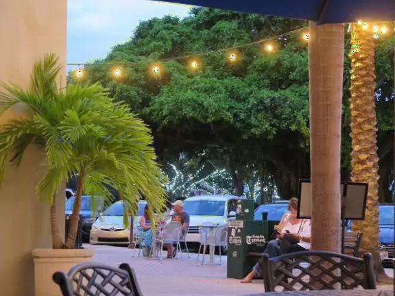 Amazing new development with gorgeous modern buildings, cafes, an incredible playground, and interesting lights at night.