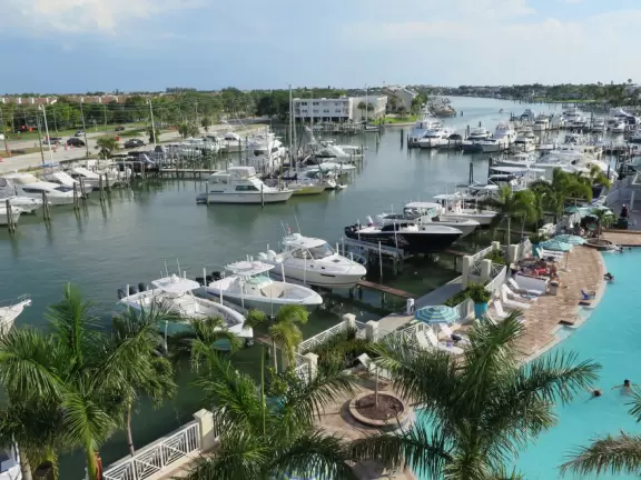 Beautiful beach, long pier, and mortar battery that used to defend the fort.