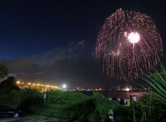 Beautiful boardwalk along the intracoastal in downtown Stuart.