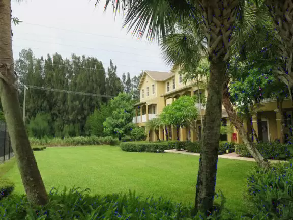Master-planned community with lovely shady walking paths alongside sunlit forest areas with gopher tortoises.