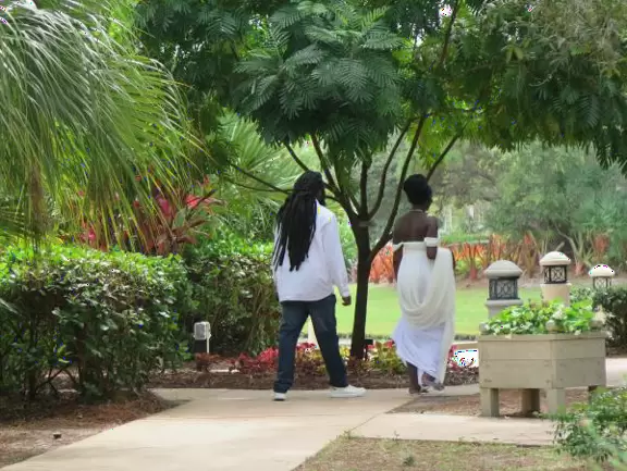 Beautiful garden with many little spots to explore such as a cactus garden, butterfly garden, pond, and beautiful indoor pavilion with gift shop and stained glass windows.