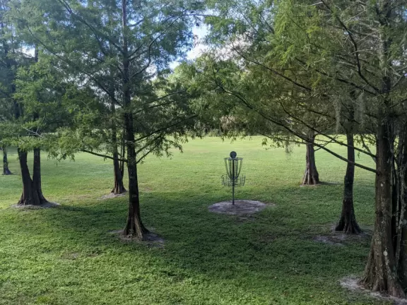 Large playground with sand floor and huge shade canopy, plus hike through a jungle paradise!