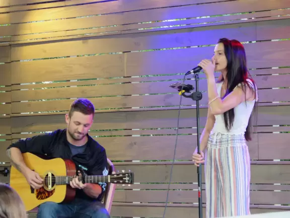 Small beach town with coffee shops, cafes with live music, magical banyan tree walk, hilly walks, beach with sea oats and vibrant turquoise water, and white-sand intracoastal beach.