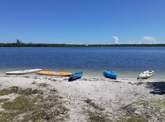 Tiny park on the intracoastal and pleasant walk through a neighborhood with a dock.