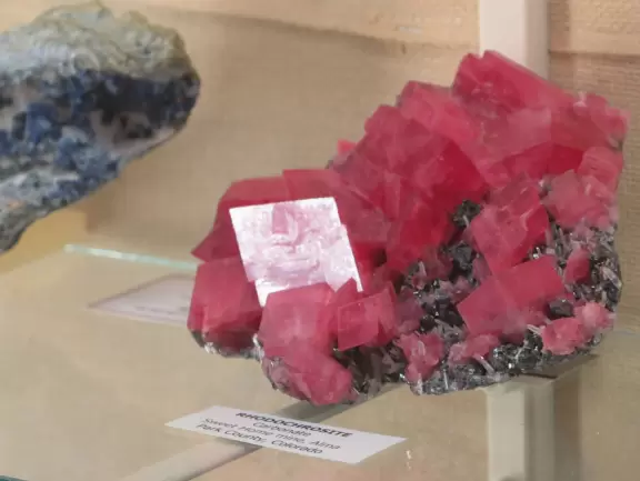 Special area of Balboa Park with adobe buildings, mesquite trees, and brightly colored tiles on the ground. Heart sculpture, and SD Gem Museum. Plus, the wonderful carousel!