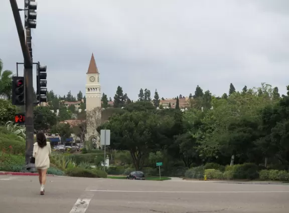 Loop walking path popular with residents, plus a playground.