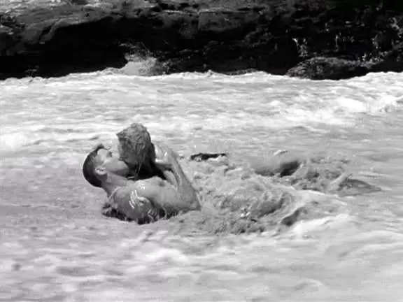 Burt Lancaster and Deborah Kerr in the 1953 movie that gives this beach it's name, "From Here to Eternity."