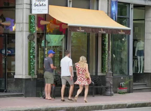 Cute street with cafes and markets, with more locals than tourists. Buzzing nightlife.