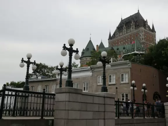 Delightful stone ramparts with cannons, views of the river, breeze, maple leaves galore! Peaceful!