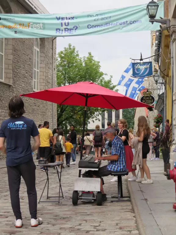 The oldest part of Quebec City. An amazing area of galleries, shops, cafes, incredible architecture, flower baskets, cobblestone streets, and the waterfront.