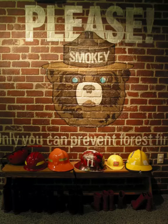 Fire department dress-up area!