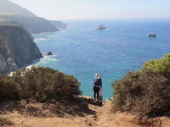 Stunning beauty! Blue-green water seen from vertical cliffs. Many breathtaking stops along the way.