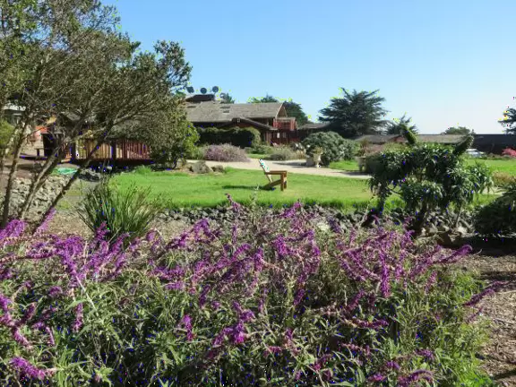 Gorgeous lookout over sheer cliffs. Absolutely stunning! Restaurant, inn, gift shop, coffee shop, and grounds with sculpture, walkway through cypress trees, and flowers.