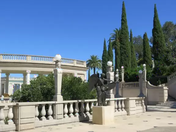Hearst Castle is like a dream! High, high above the sea!