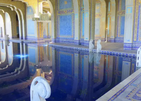 Hearst Castle is like a dream! High, high above the sea!