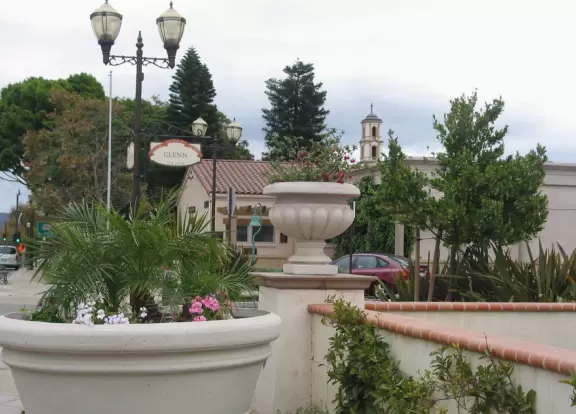 Old Town Camarillo is a revitalized historical area, a small strip of road parallel to the freeway, with some nice restaurants and a beautiful old church.