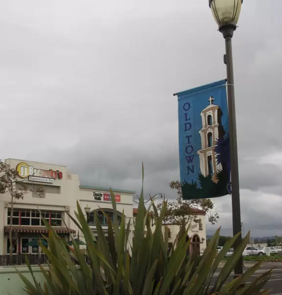 Old Town Camarillo flags.
