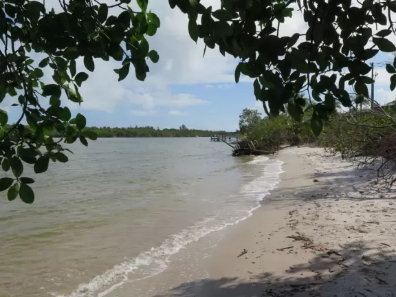 Beautiful park with wooden boardwalks jutting into the intracoastal, nature trail, and beach.