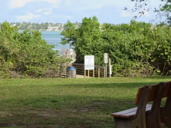Beautiful park with wooden boardwalks jutting into the intracoastal, nature trail, and beach.