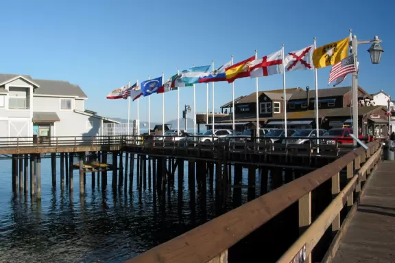 The main pier in Santa Barbara, which offers spectacular views and a festive atmosphere!