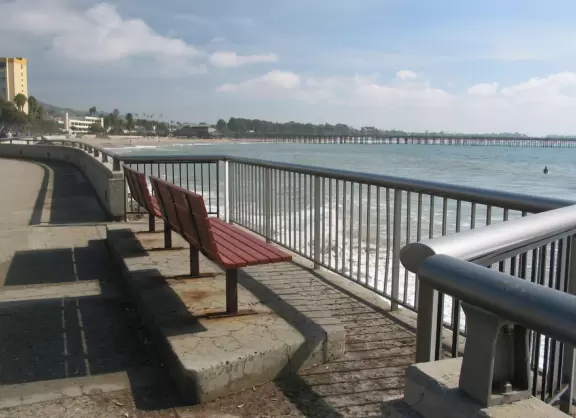 Walk along the boardwalk, and out on the pier! Have a great meal with an ocean view!