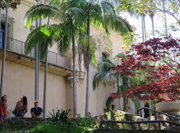 Little sunken garden near Casa de Balboa, near the center of Balboa Park.