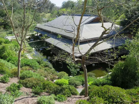 Pleasant garden for a walk, in the middle of Balboa Park!