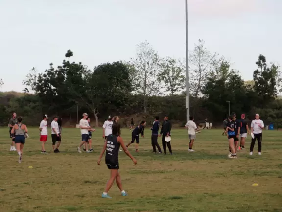 Loop walking path popular with residents, plus a playground.