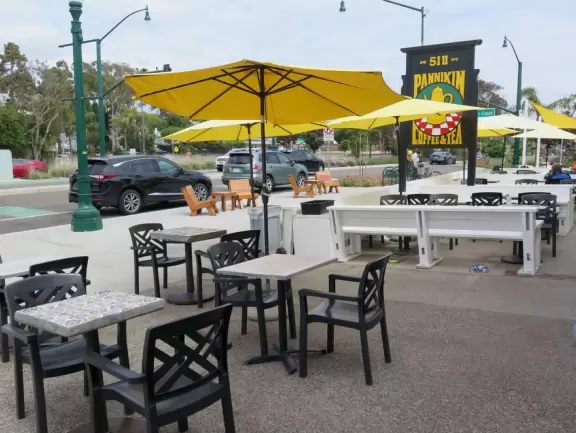 Cute town along Coast Highway, with bright cafes, and beaches just a short walk away.