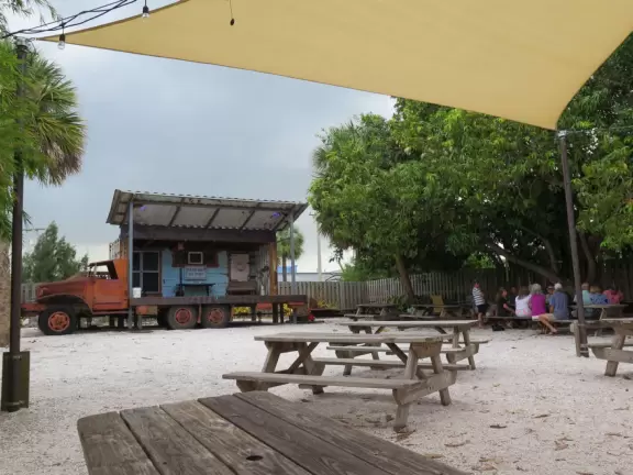 Sleepy, modest town. Good place to start a drive down Indian River Rd, or to enjoy a coffee at Old Florida Coffee Co, the most attractive spot in town.