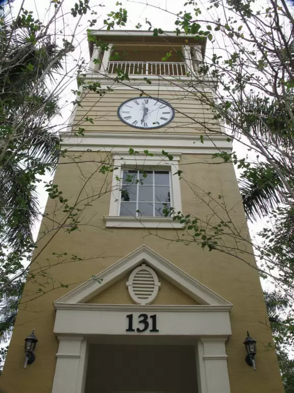 Lovely sidewalks lined with trees, where you pass fountains, parks, and colorful townhouses.