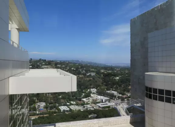 A massive architectural achievement with great views of LA, beautiful gardens, and a cool free monorail that takes you up!