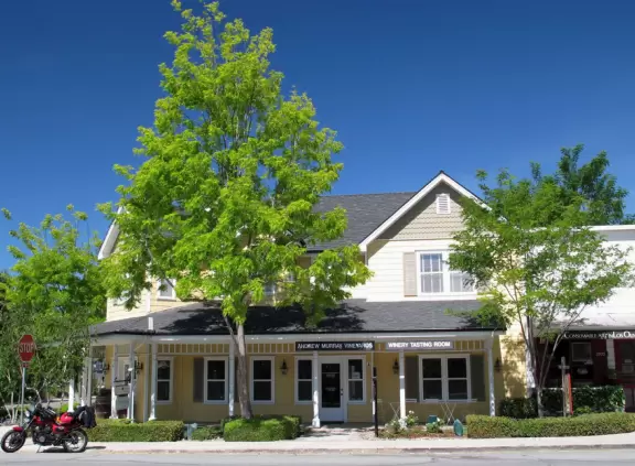 Chic wine-country town.