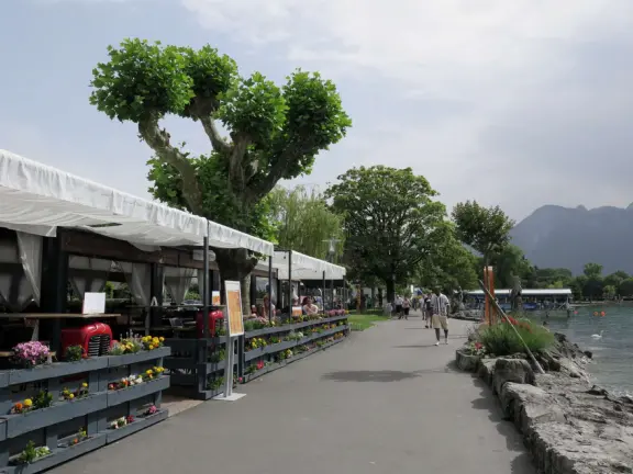 Sleepier version of Montreux with many retirees- a pleasant place to walk and an affordable place to stay in a hotel.