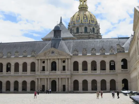 At the impressive buildings of Les Invalides, you can see Napoleon's tomb, and much medieval armor in the army museum.
