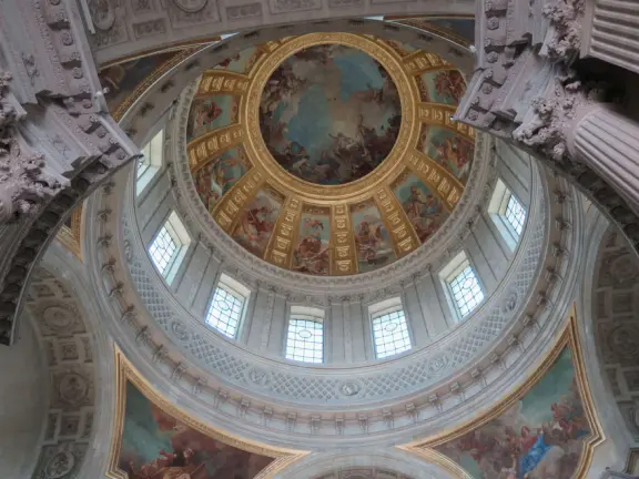 At the impressive buildings of Les Invalides, you can see Napoleon's tomb, and much medieval armor in the army museum.