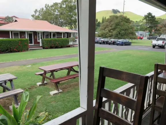 Waimea town has misty green hills, two adorable churches, a wooden playground with gorgeous views, and lovely countryside drives.