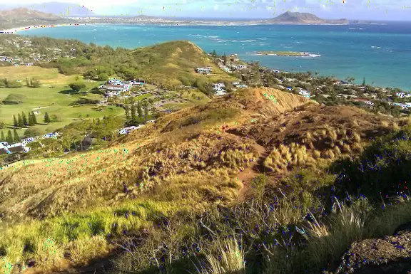 Spectacular views of Lanikai Beach from this steep, short hike.