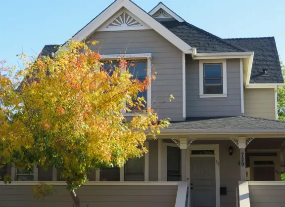 Take a walk past pretty Victorian homes and gardens.