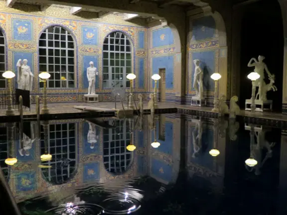 Hearst Castle is like a dream! High, high above the sea!