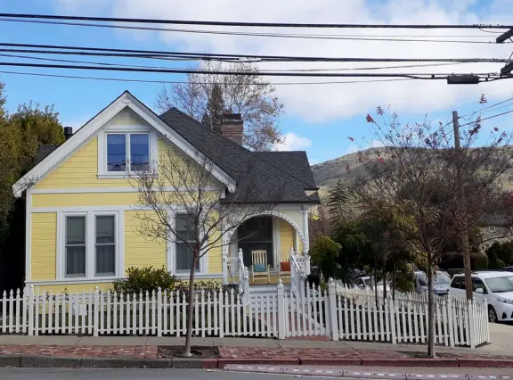 Take a walk past pretty Victorian homes and gardens.